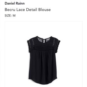 Daniel Rainn Becru Lace Detail Blouse M